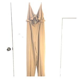 Tie front jumpsuit